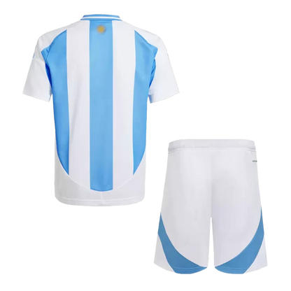 Argentina Domowe Dziecięce Koszulki Piłkarskie Zestaw Copa America 2024 Top Koszulki Pilka Sklep