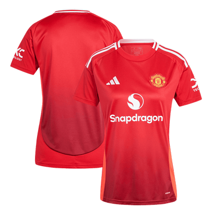 Women's Manchester United Home  Soccer Jersey 2024/25 Top Soccer Jerseys Store