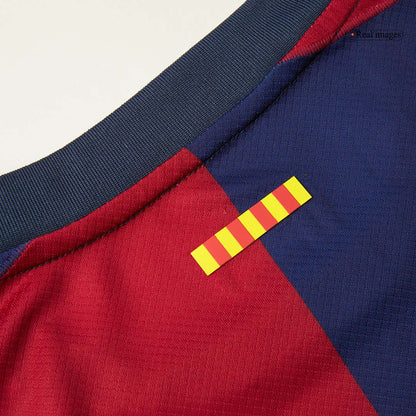 Barcelona Home 2024/25 Herren-Fußballtrikot – 125. Jubiläum (Spotify-Logo ohne Text)