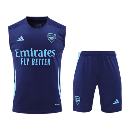 Arsenal Pre-Match  Soccer Jersey Vest Kit(Jersey+Shorts) 2024/25 Top Soccer Jerseys Store
