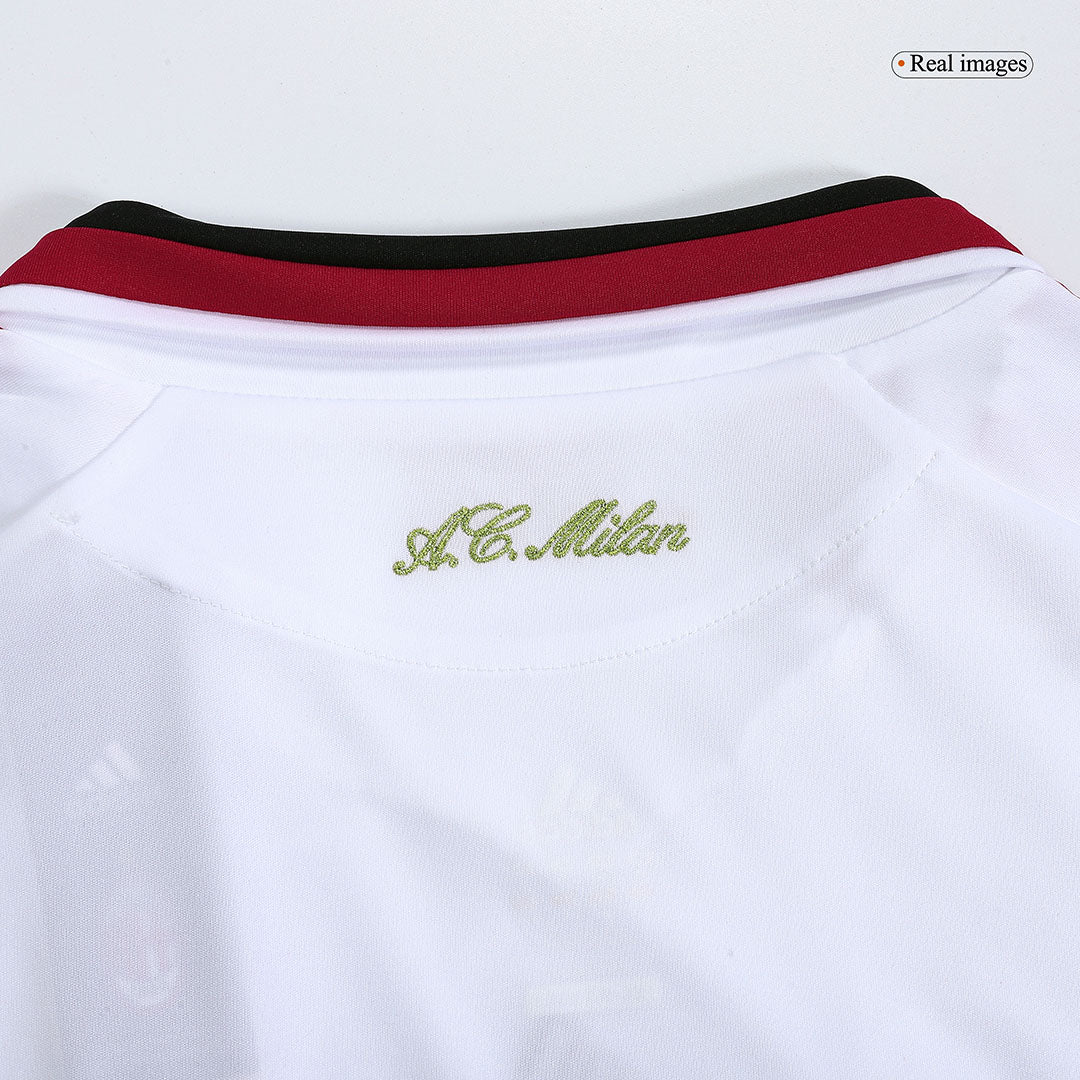 Hochwertiges AC Milan-Auswärts-Fußballtrikot für Herren im Retro-Stil 2009/10