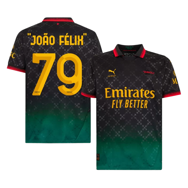 AC Milan Czwórka Wyjazdowa Koszulka Piłkarska 2024/25 – JOÃO FÉLIX #79