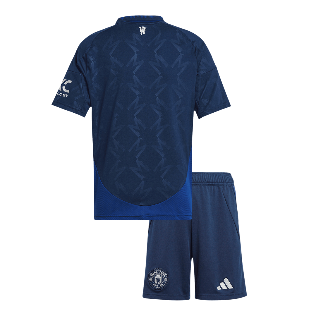 Manchester United Auswärtstrikot für Kinder (Trikot + Shorts) 2024/25