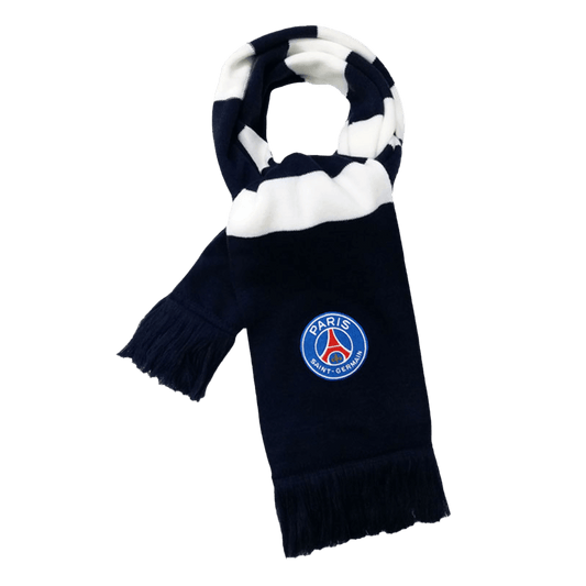 PSG football scarf black and white