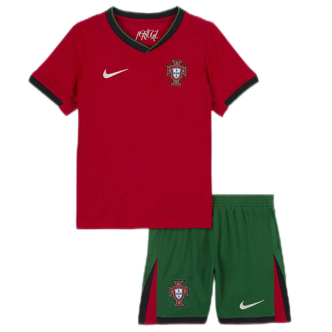 Dziecięcy zestaw koszulek domowych Portugalii (koszulka + spodenki) Euro 2024 Top Koszulki Pilka Sklep