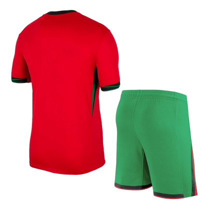 [Super jakość] Męska koszulka domowa Portugalii (koszulka + spodenki) Zestaw Euro 2024 Top Koszulki Pilka Sklep
