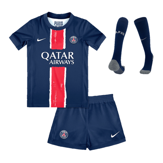 Kid's PSG Home Soccer Jersey Kit(Jersey+Shorts+Socks) 2024/25 Top Koszulki Pilka Sklep