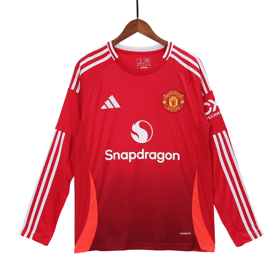 Manchester United Home Long Sleeve High Quality Football Shirt 2024/25