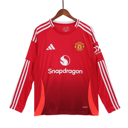 Manchester United Home Long Sleeve High Quality Football Shirt 2024/25