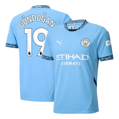 GÜNDOĞAN #19 Koszulka piłkarska Manchester City Home 2024/25