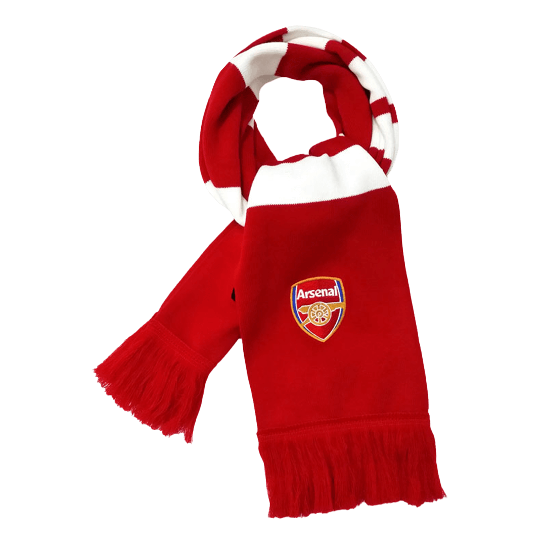 Arsenal Football Scarf Red and White