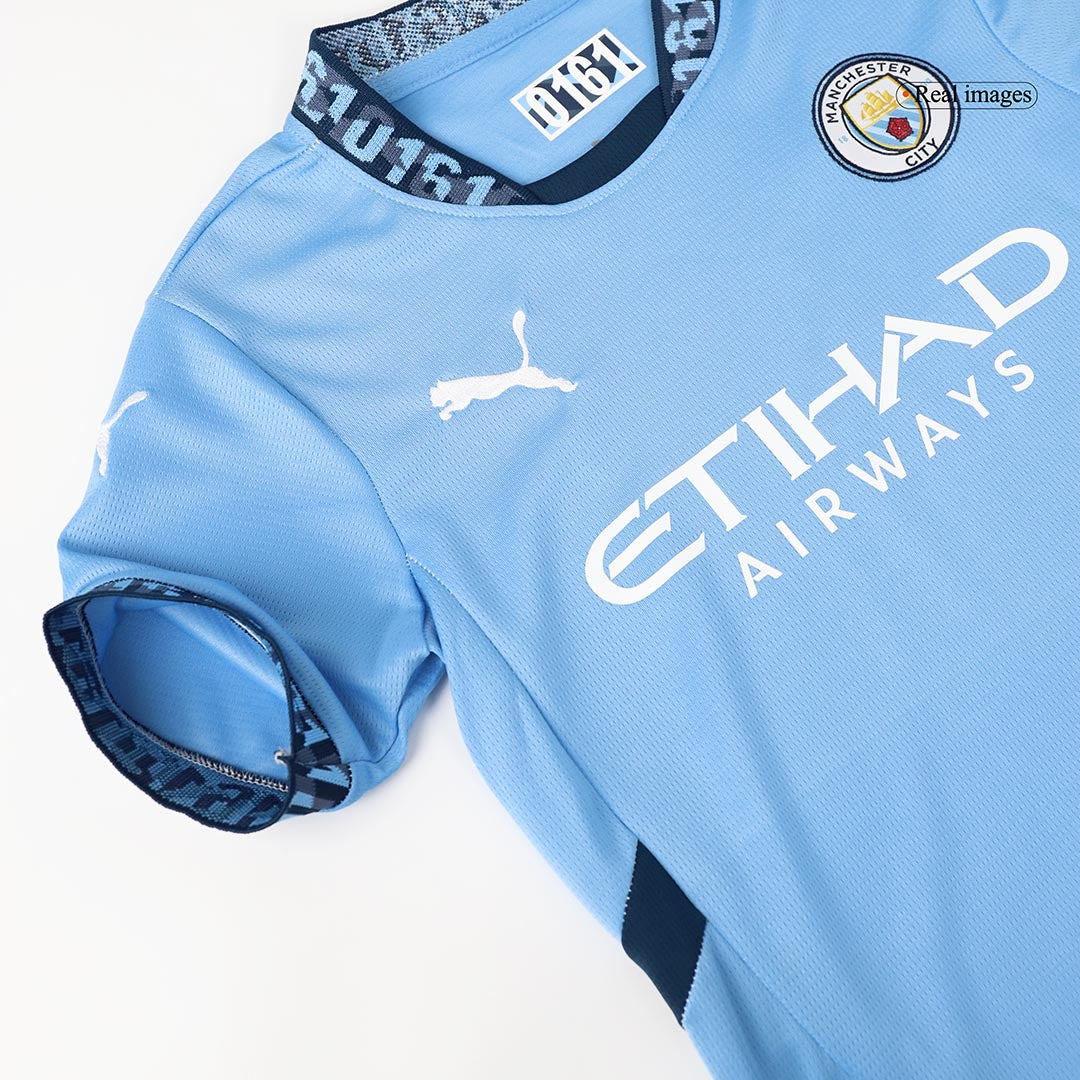 Zestaw koszulki piłkarskiej Manchester City Home (koszulki+szorty) 2024/25