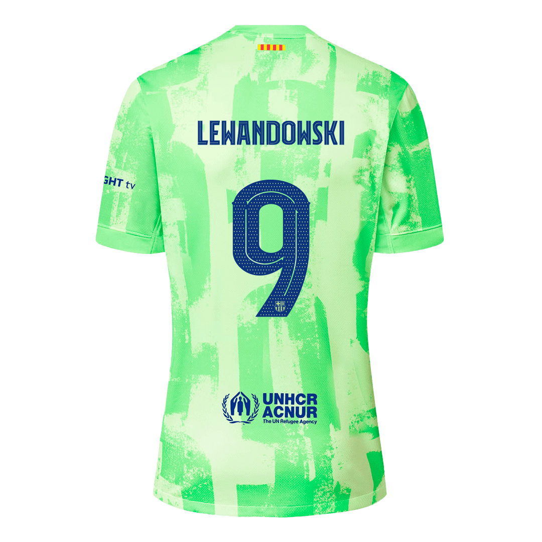 Barcelona third away jersey 2024/25 LEWANDOWSKI #9 - UCL (Spotify Logo Without Text)