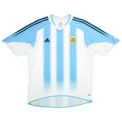 Argentina Home Retro Soccer Jersey 2004/05