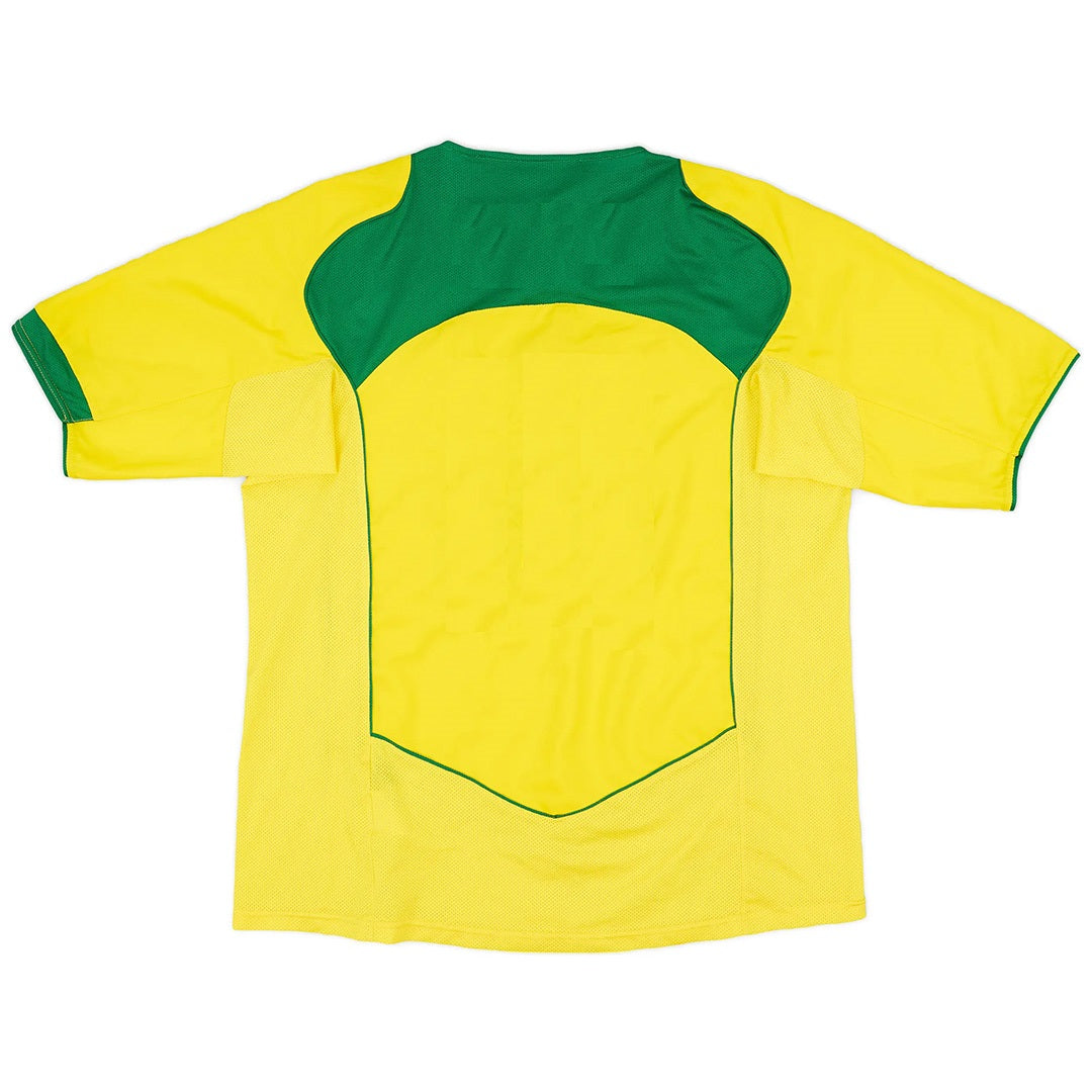 Brazil Home Retro Soccer Jersey 2004 Top Koszulki Pilka Sklep