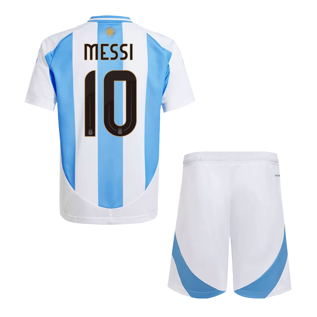 Kid's Argentina MESSI #10 Home Jerseys Kit(Jersey+Shorts) 2024
