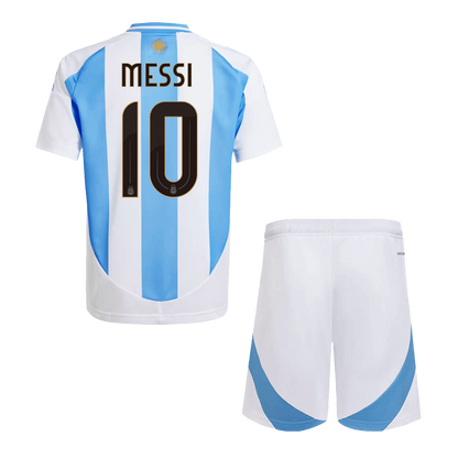 Kid's Argentina MESSI #10 Home Jerseys Kit(Jersey+Shorts) 2024