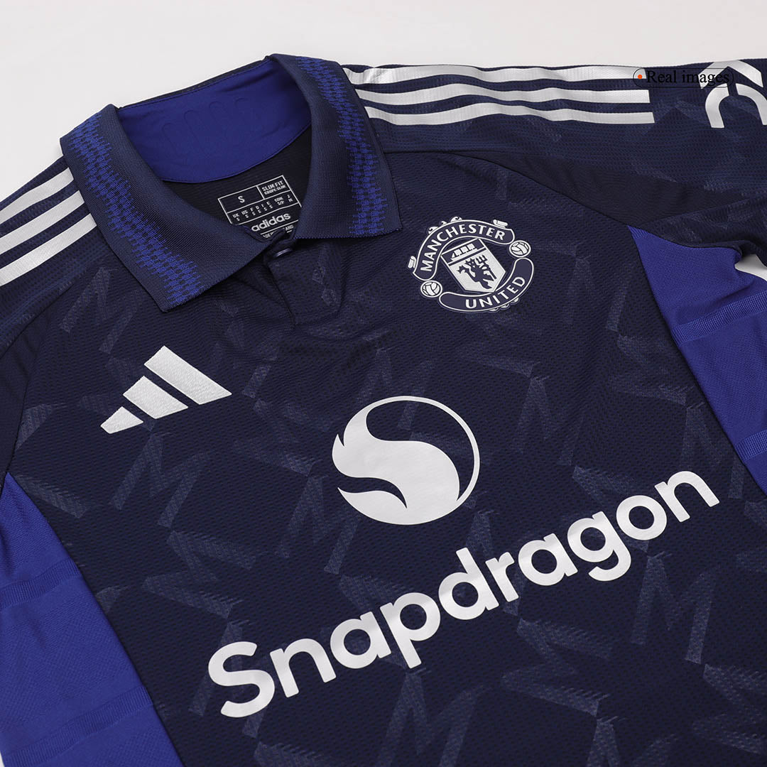 Hochwertiges Manchester United-Auswärtsfußballtrikot für Herren 2024/25