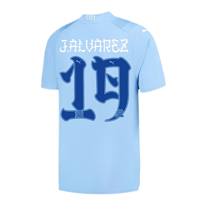 J.ALVAREZ #19 Manchester City Japanese Tour Printing Home  Soccer Jersey 2023/24 Top Soccer Jerseys Store