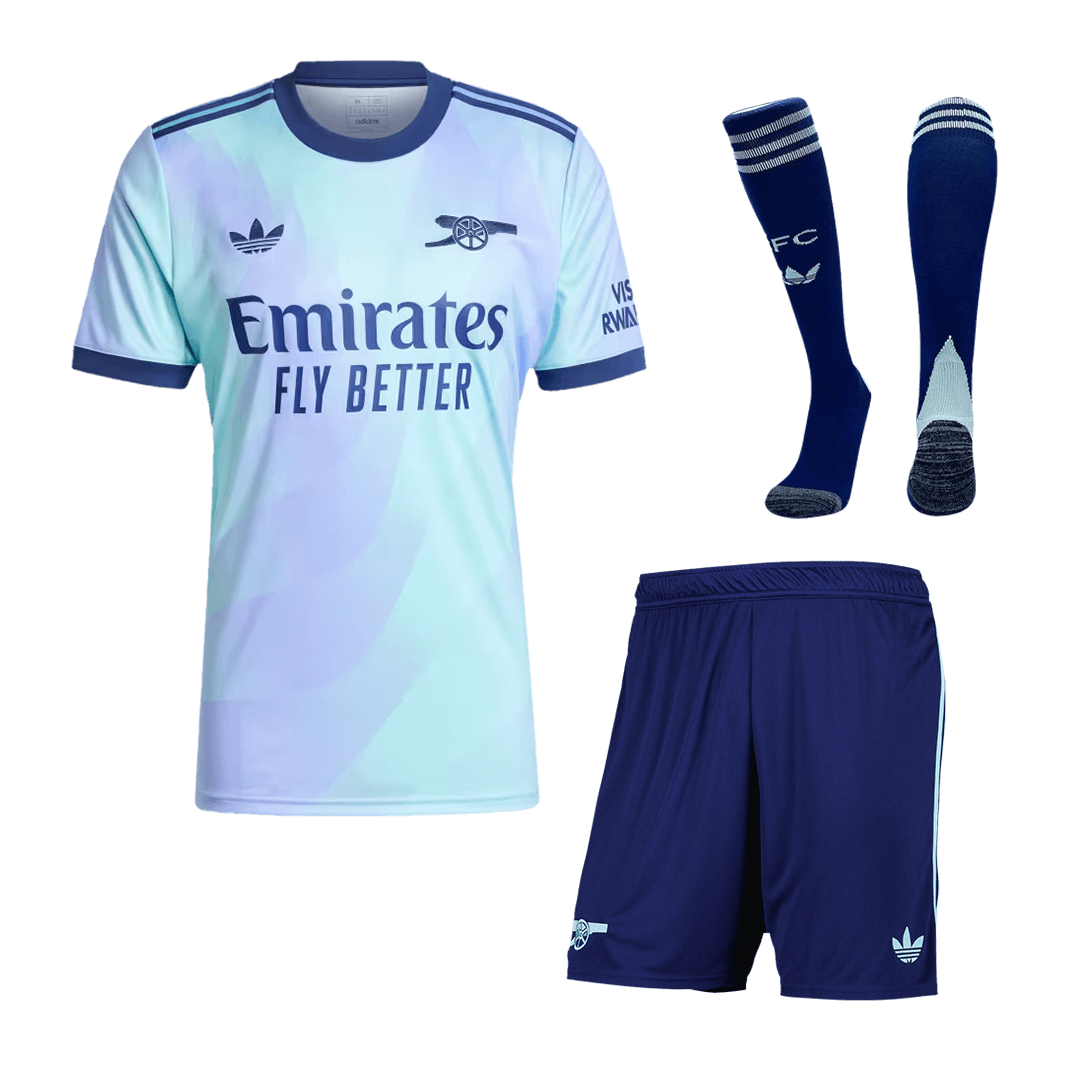 Arsenal Third Away  Soccer Jersey Kit(Jersey+Shorts+Socks) 2024/25 Top Soccer Jerseys Store