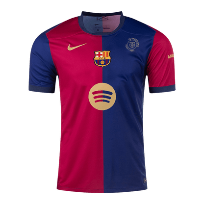 Barcelona Home 2024/25 Herren-Fußballtrikot – 125. Jubiläum (Spotify-Logo ohne Text)