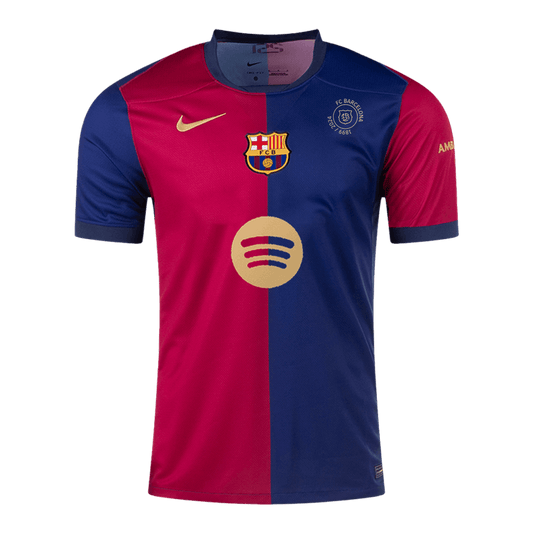 Barcelona Home 2024/25 Men's Football Shirt - 125th Anniversary (Spotify Logo Without Text)