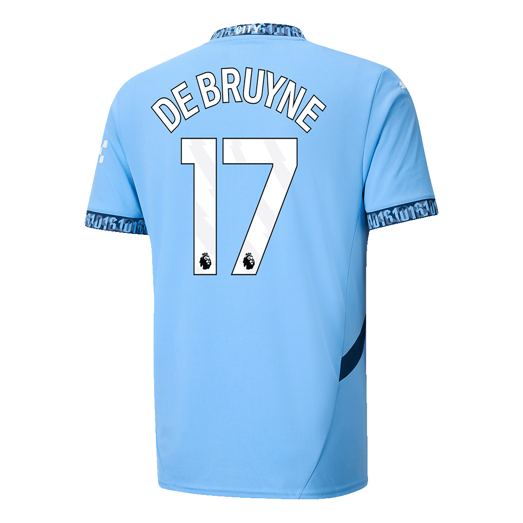 DE BRUYNE #17 Manchester City Home 2024/25 Football Shirt