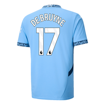 DE BRUYNE #17 Koszulka piłkarska Manchester City Home 2024/25