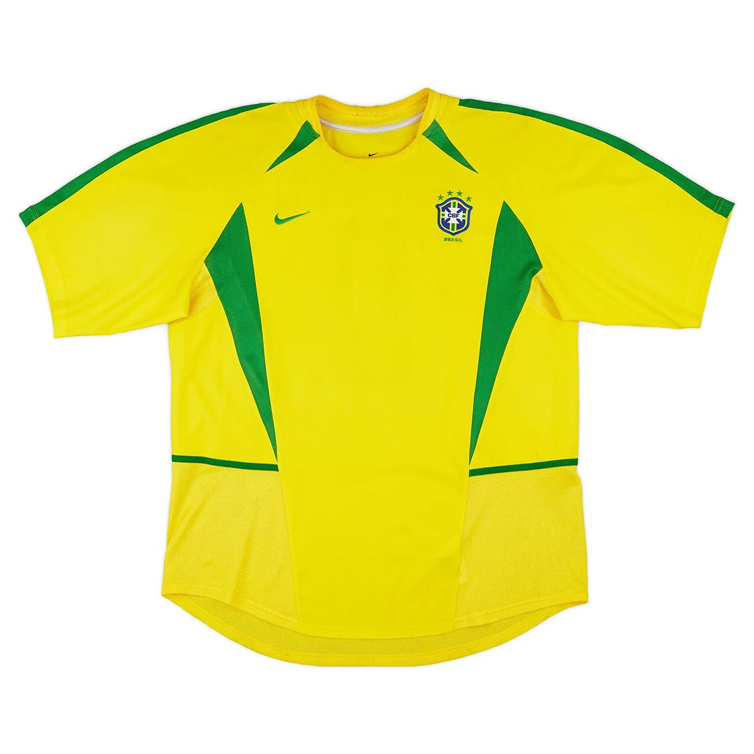 Brazil Home Retro Soccer Jersey 2002/03