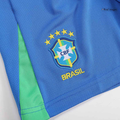 Kid's Brazil Home Jerseys Kit(Jersey+Shorts) Copa América 2024