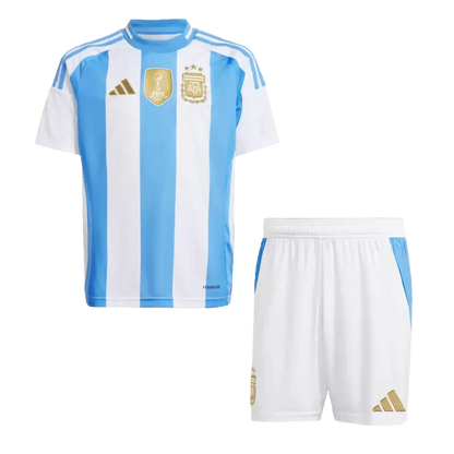 Argentina Domowe Dziecięce Koszulki Piłkarskie Zestaw Copa America 2024 Top Koszulki Pilka Sklep