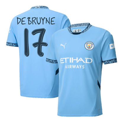 DE BRUYNE #17 Manchester City Home Koszulka piłkarska 2024/25 - UCL