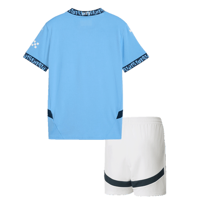 Zestaw koszulki piłkarskiej Manchester City Home (koszulki+szorty) 2024/25