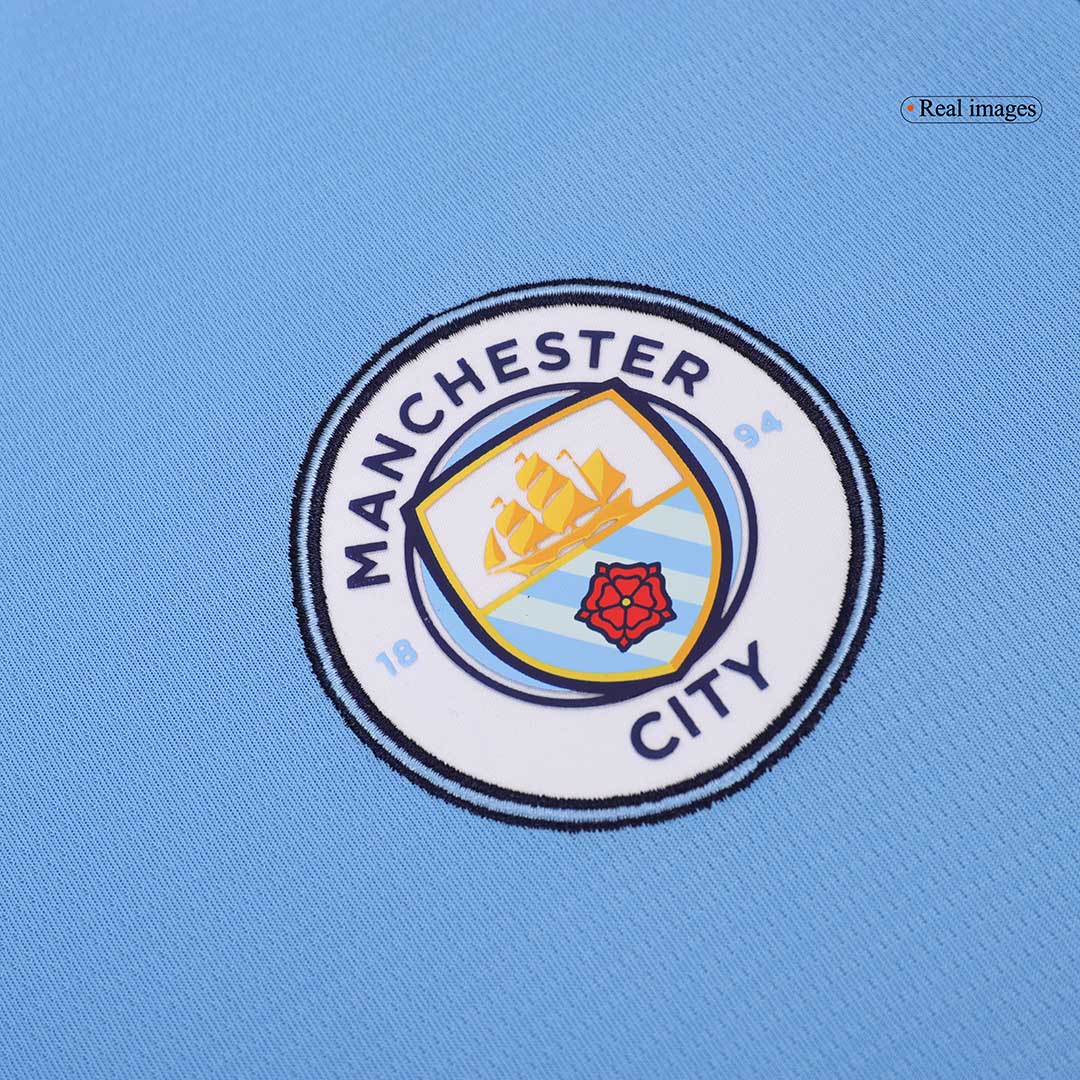 Manchester City Home Football Shirt Long Sleeve 2024/25