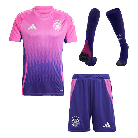 [Super jakość] Męska koszulka wyjazdowa Germany, pełny zestaw na Euro 2024 Top Soccer World Shop