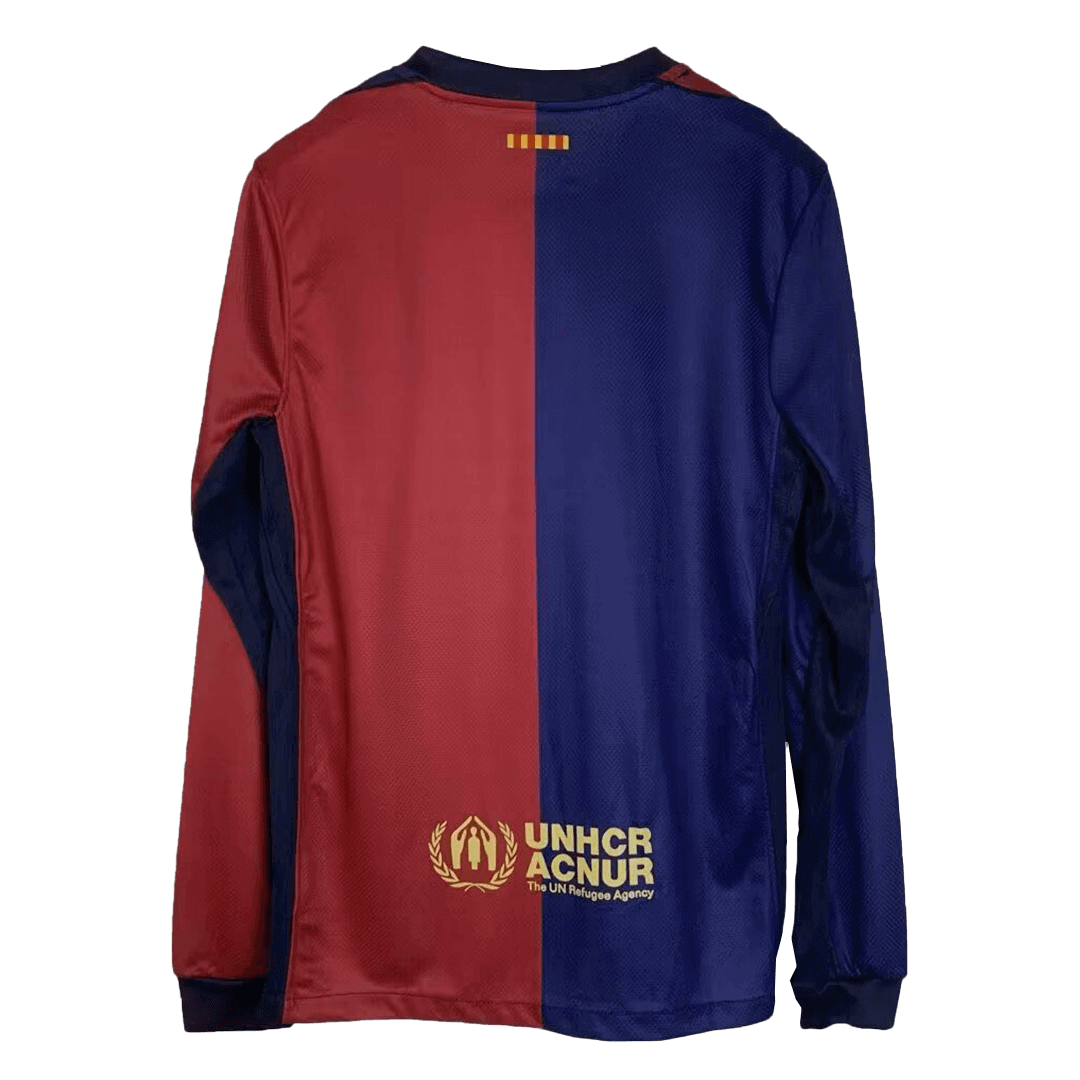 FC Barcelona 2024/25 Men's Long Sleeve Home Shirt