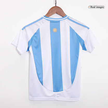 Kid's Argentina Home Jerseys Full Kit 2024