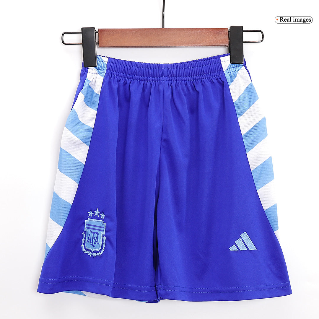 Kid's Argentina Away Jerseys Kit(Jersey+Shorts) Copa América 2024 Top Koszulki Pilka Sklep