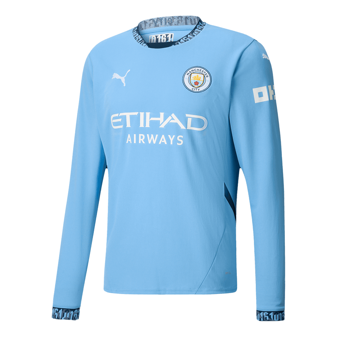 Manchester City Home Koszulka piłkarska z długim rękawem 2024/25