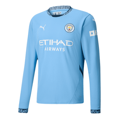 Manchester City Home Football Shirt Long Sleeve 2024/25