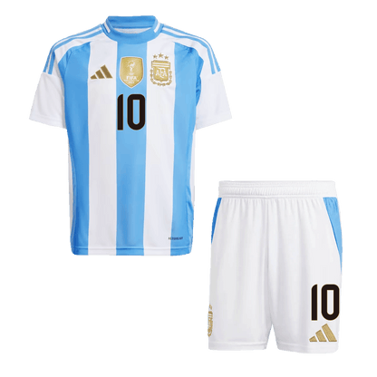 Kid's Argentina MESSI #10 Home Jerseys Kit(Jersey+Shorts) 2024