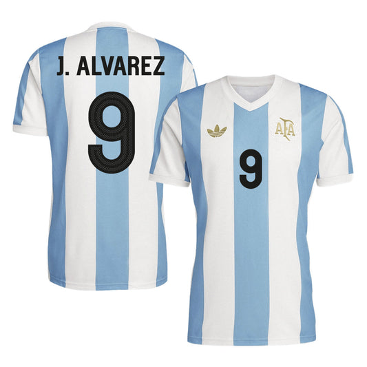Men's Argentina J.ALVAREZ #9 Soccer Jersey 2024 Top Koszulki Pilka Sklep