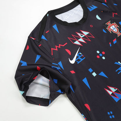 Męska koszulka Portugal przed meczem piłkarskim Euro 2024 Top Koszulki Pilka Sklep