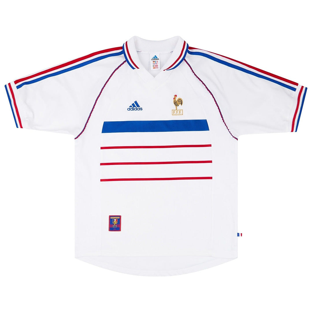 France Wyjazdowa Retro Koszulka Piłkarska 1998 Top Koszulki Pilka Sklep