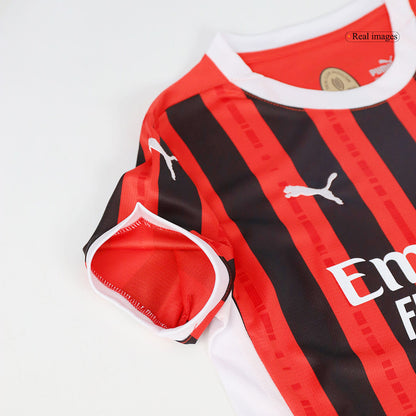 AC Milan Kids Home Football Kit 2024/25 (Shirt + Shorts)