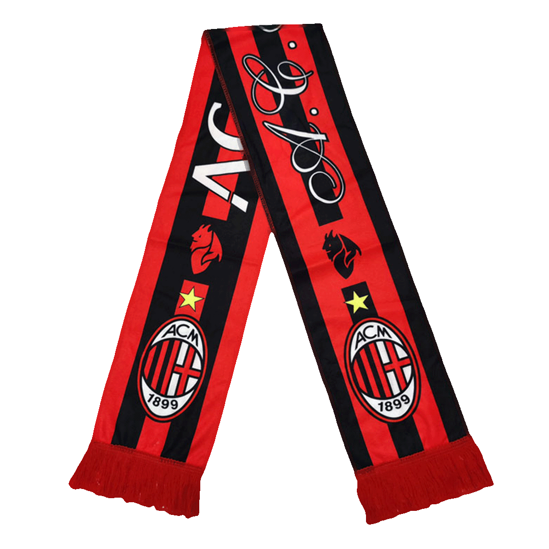 Szalik AC Milan w kolorze czerwonym