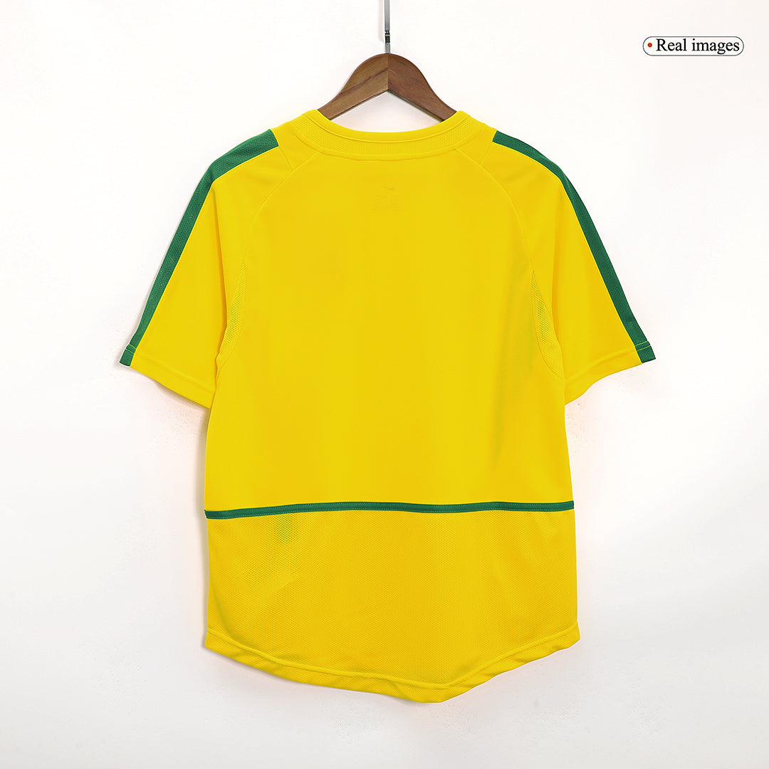 Brazil Home Retro Soccer Jersey 2002/03
