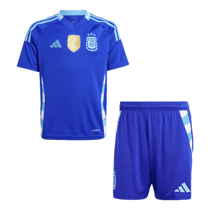 Kid's Argentina Away Jerseys Kit(Jersey+Shorts) 2024 Top Koszulki Pilka Sklep