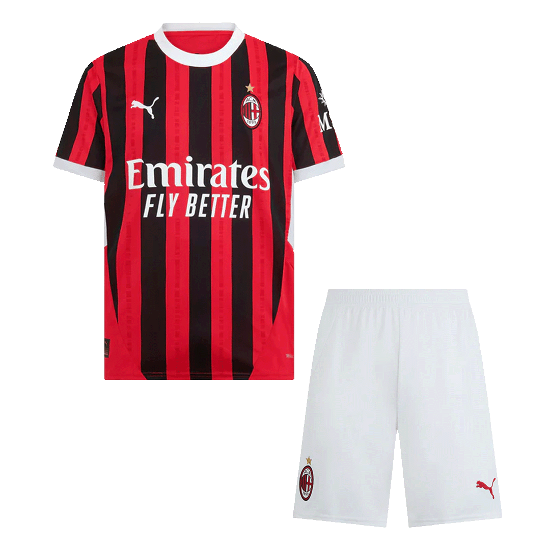 Męski domowy strój piłkarski AC Milan (koszulka + spodenki) 2024/25