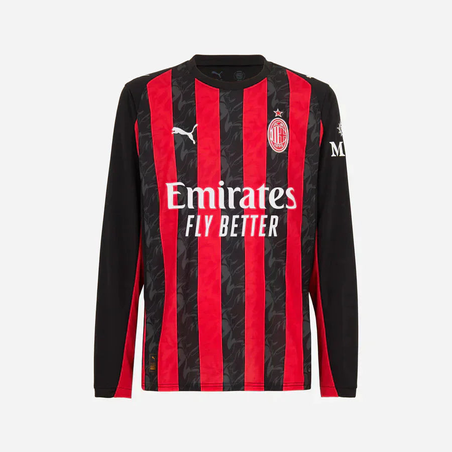 AC Milan 2025/26 Koszulka domowa z długim rękawem Top Koszulki Pilka Sklep